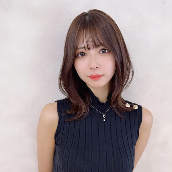 30代面長さんにオススメなひし形くびれヘア