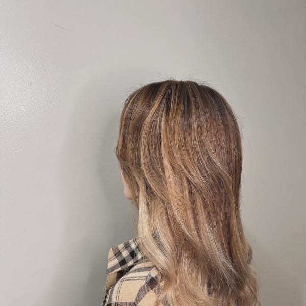 地毛もハイライトスタイル！