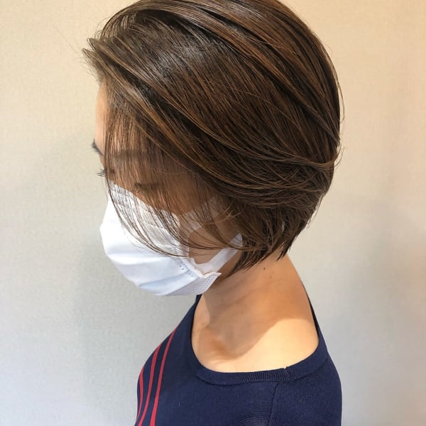 レイヤー×丸みショート|Simple