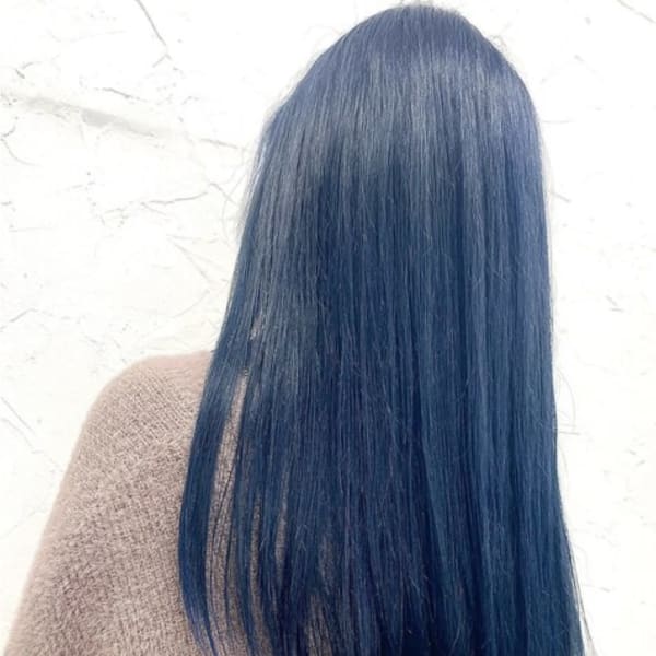 20代30代大人韓国風ブルーブラック韓国ヘア【上野】