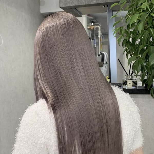 髪質改善/グレージュ/艶髪/ケアカラー|LOWRL 渋谷