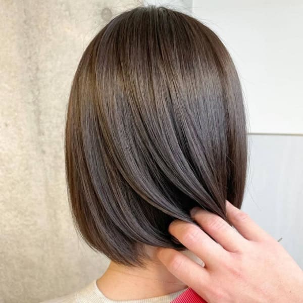 ボブ×髪質改善ストレート|sweep 平尾