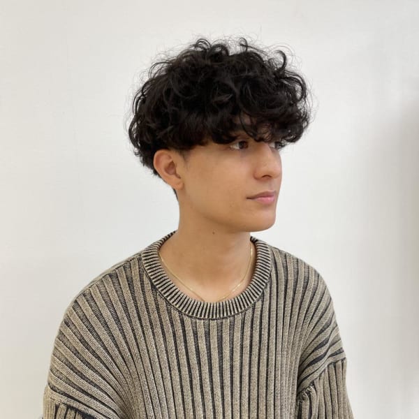 外国人風メンズカットパーマ