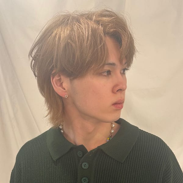 コンマヘア　マッシュウルフ　ブロンド