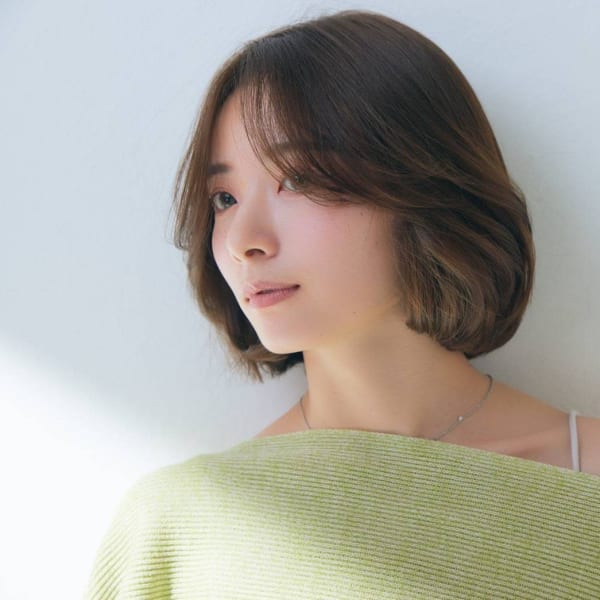 〈江戸　桃海〉まるっとボブ/韓国風/センター分け