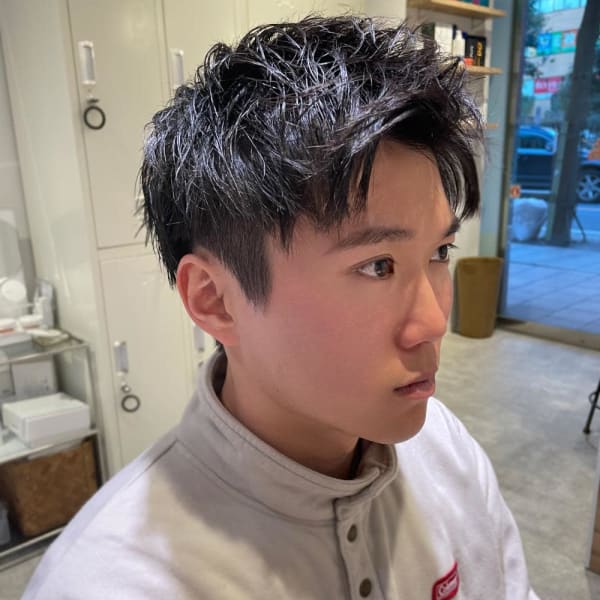 メンズスパイキーヘア