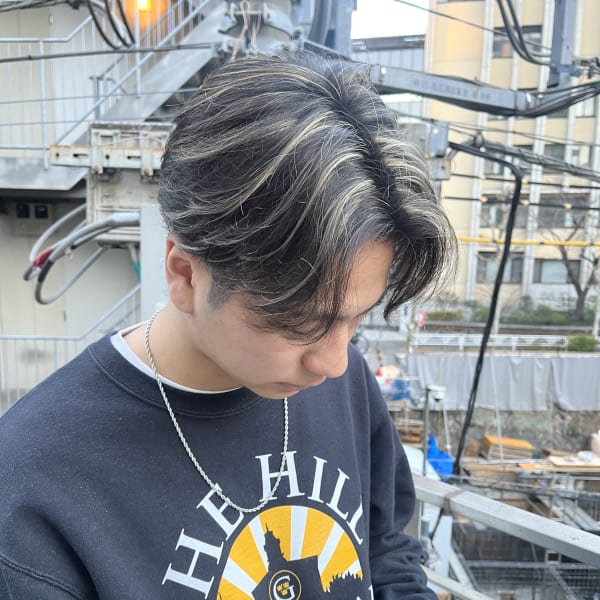 メンズカット×コントラストハイライト