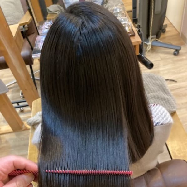 お客様髪質改善データ953（ミディアムボブ）