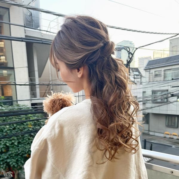 成人式ヘア　ヘアセット　ヘアアレンジ
