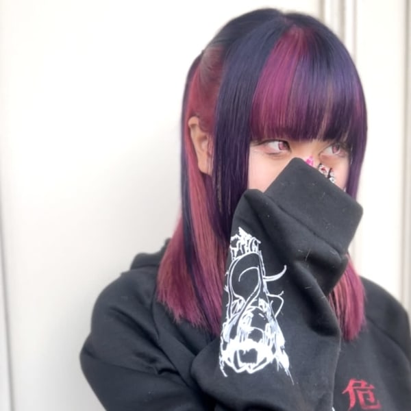 ビビットピンクバイオレットツートーン