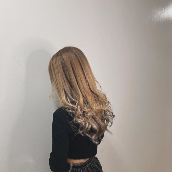 地毛に合わせてローライトスタイル