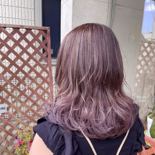 ラベンダーのグラデションカラー