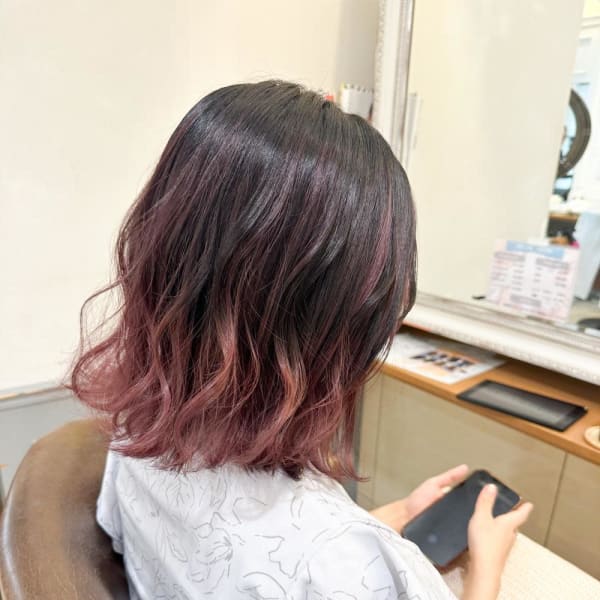 グラデーションカラー チェリーピンク【横浜】k