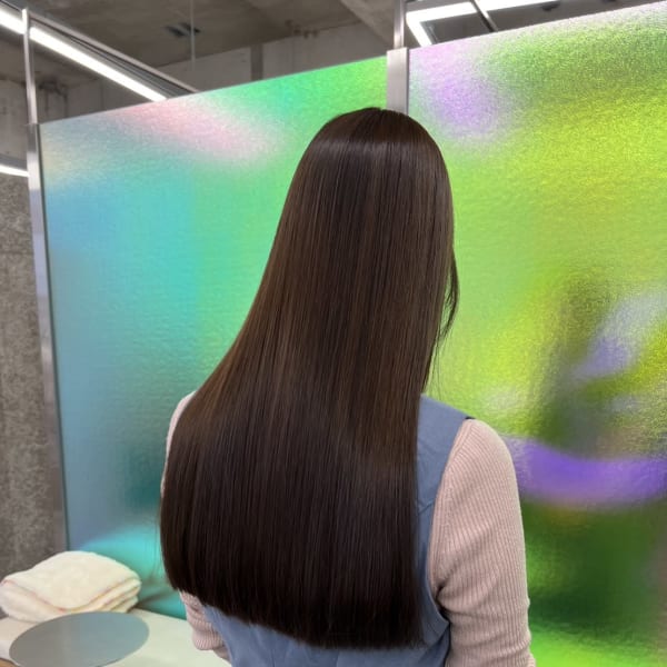 ◆TOKIOストレート/髪質改善/地毛風カラー/美髪/ツヤ髪|【ヘアケア特化型サロン】newi 梅田