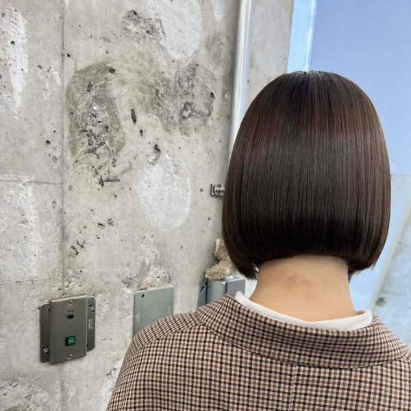 ◆ショートボム/ミニボブ/髪質改善/TOKIOトリートメント|【ヘアケア特化型サロン】newi 梅田
