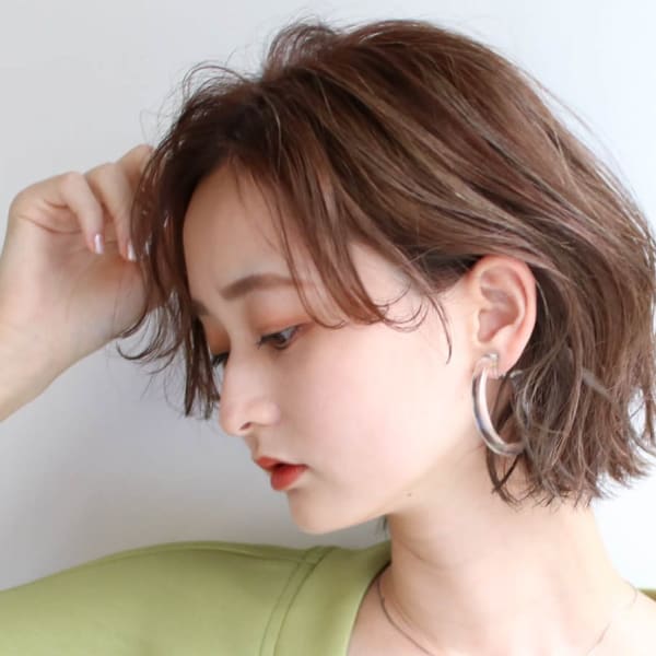 グレージュカラー◇美髪◇大人ボブ|Lukia