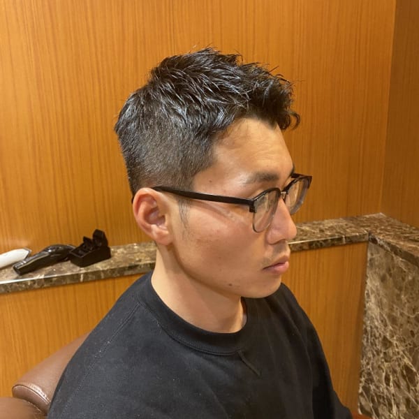 銀座理容室　短髪