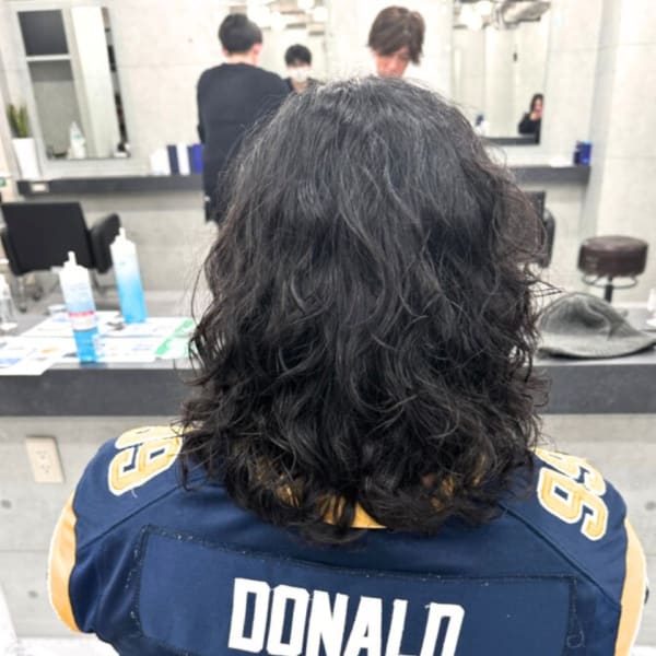 MEN’S HAIR/ウルフ/アッシュブラック/銀座/東銀座