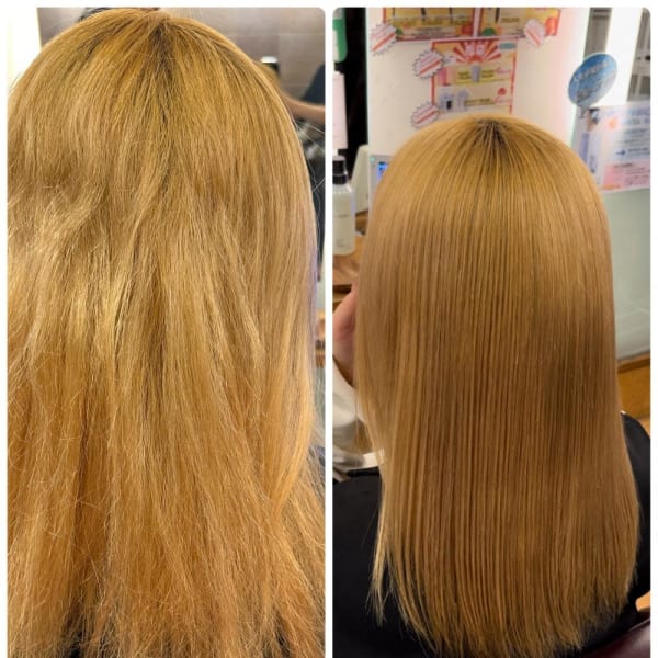 ブリーチ×縮毛矯正