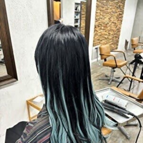 エクステ/長さだし/鬼滅カラー時透無一郎カラー/推しカラー/