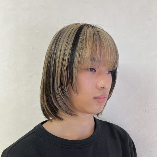 デザインカラー×ウルフカット