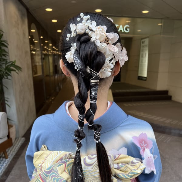 成人式 卒業式袴 ヘアアレンジ