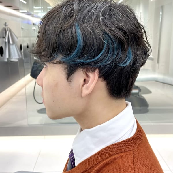 ブルーインナーカラー