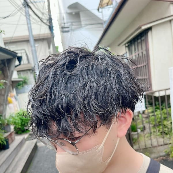 波ウェーブパーマ