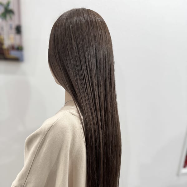 髪質改善ヘアカラー　ベージュ系カラー