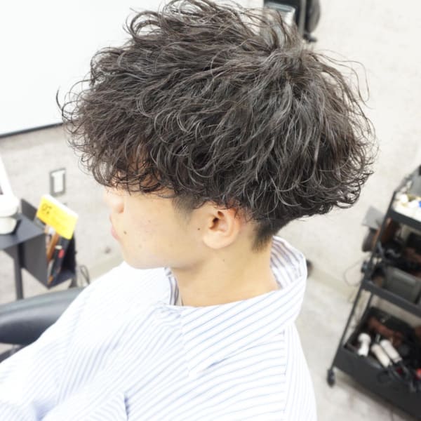 メンズ波巻きパーマスタイル