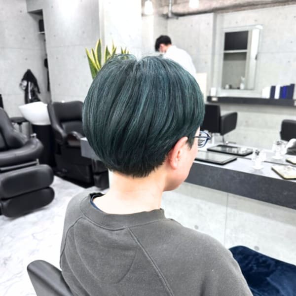 MEN’S HAIR/ウルフ/アッシュブラック/銀座/東銀座