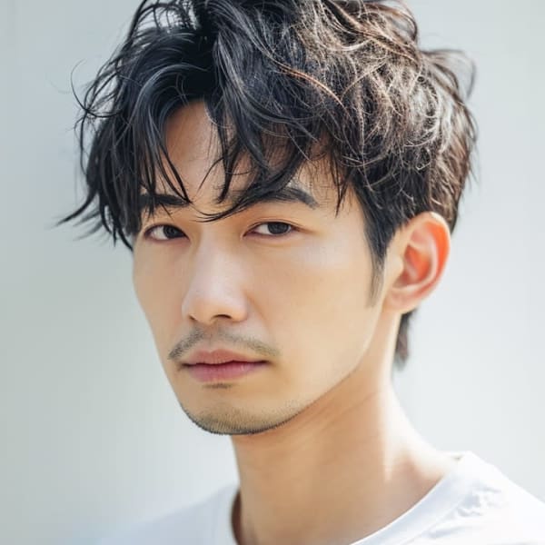 【and.S銀座】耳掛けニュアンスパーマお洒落な質感のバーム