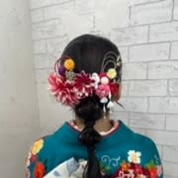成人式ヘアセットポニーテールヘアアレンジ表参道原宿