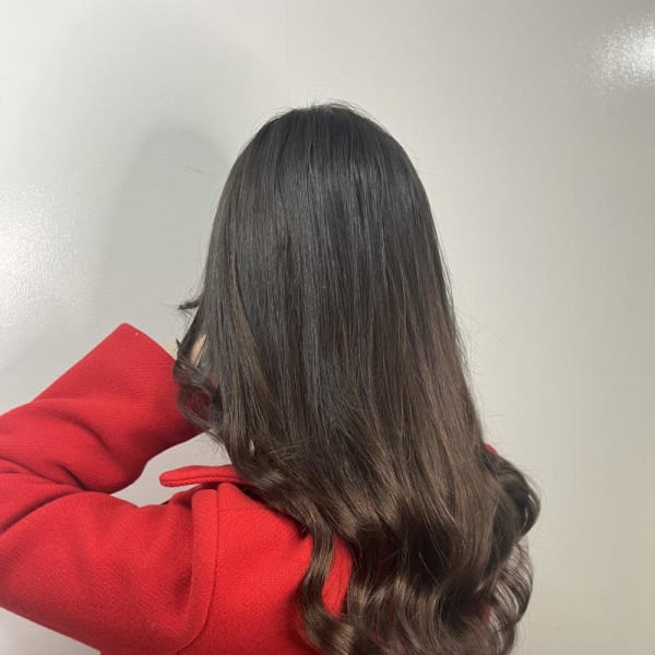 伸ばしかけからロングに！