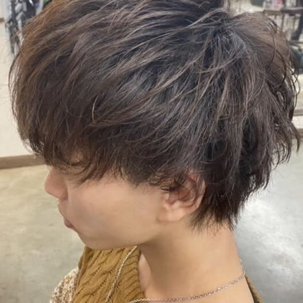 ショートウルフ×束間ショートスタイル【楽天】