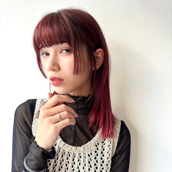 パツっとラインのレイヤーボブ|Ash 祐天寺店