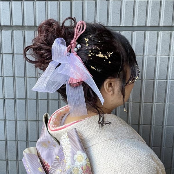 成人式ヘア/ヘアアレンジ/振袖ヘア/卒業式ヘア/袴ヘア