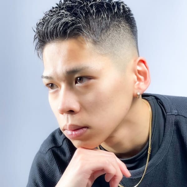 フェードスキンフェードバーバースタイルビジネスヘア