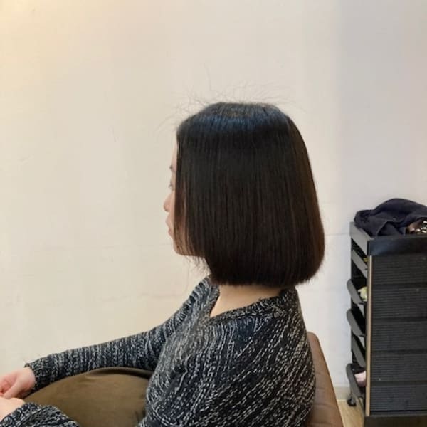お客様髪質改善データ981（ミディアムボブ）