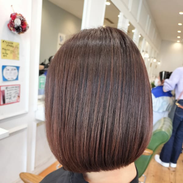 髪質改善ストレートパーマスタイル