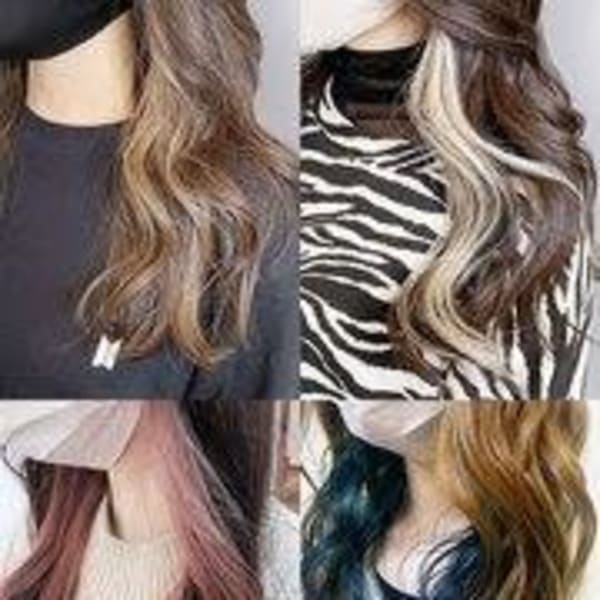 大人可愛い大人美人小顔立体カットインナーカラー透け感|ISOLA-blu 黒川店