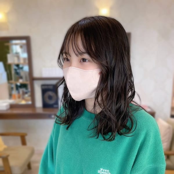 【MICHI 富田店　古作蓮】韓国ヘア　黒髪　10代20代　