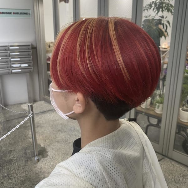 レッド×イエロー デザインカラー milk_kazuki