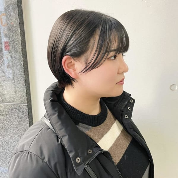 エモーくびれ丸みショートボブ小顔羽バンク/HONOKA