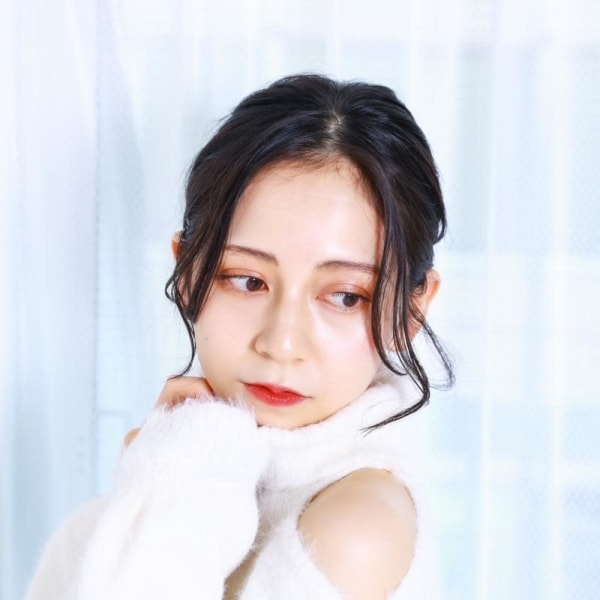 冬の儚げアップスタイル