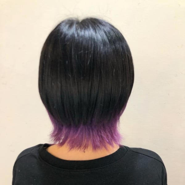 ウルフカット×インナーアメジスト|Fave