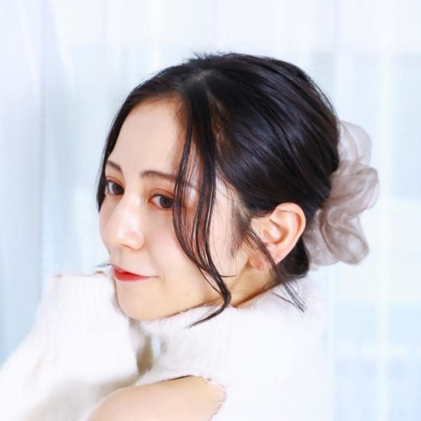 冬の儚げアップスタイル