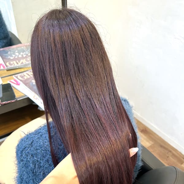 〈藤間〉ブリーチなし/カシスピンク/大人かわいい|Ciel by afloat