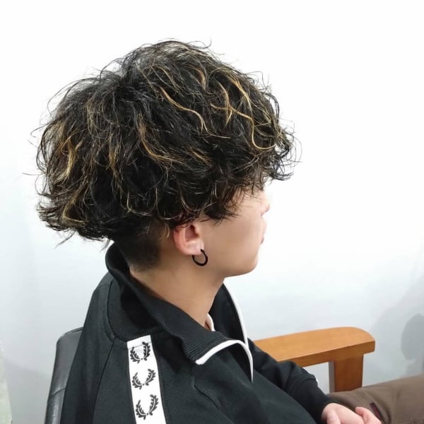 【afresh hair】メンズカラー+メンズパーマ