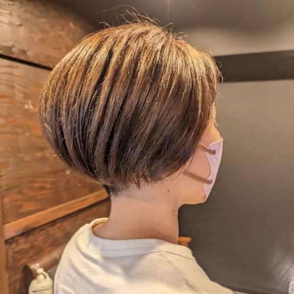 ハンサムカットマッシュショート似合わせカットイメチェン立川